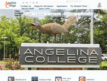 Tablet Screenshot of angelina.edu